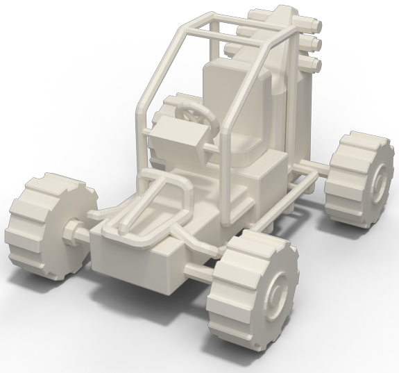 Unsegmented off-road kart